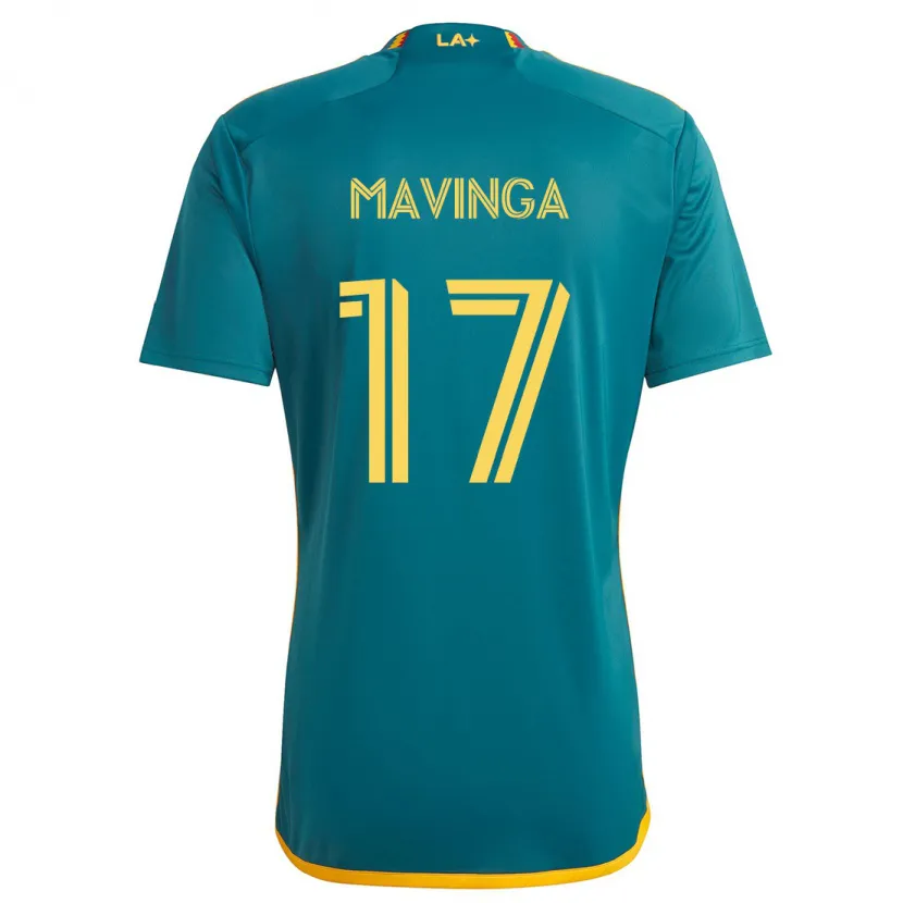 Danxen Herren Chris Mavinga #17 Grün Gelb Auswärtstrikot Trikot 2024/25 T-Shirt Schweiz