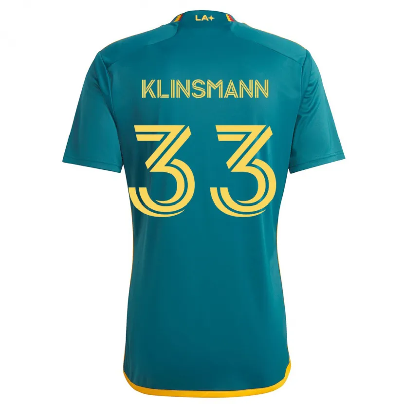 Danxen Herren Jonathan Klinsmann #33 Grün Gelb Auswärtstrikot Trikot 2024/25 T-Shirt Schweiz