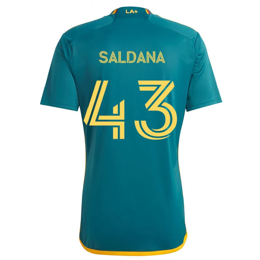 Danxen Herren Adam Saldaña #43 Grün Gelb Auswärtstrikot Trikot 2024/25 T-Shirt Schweiz