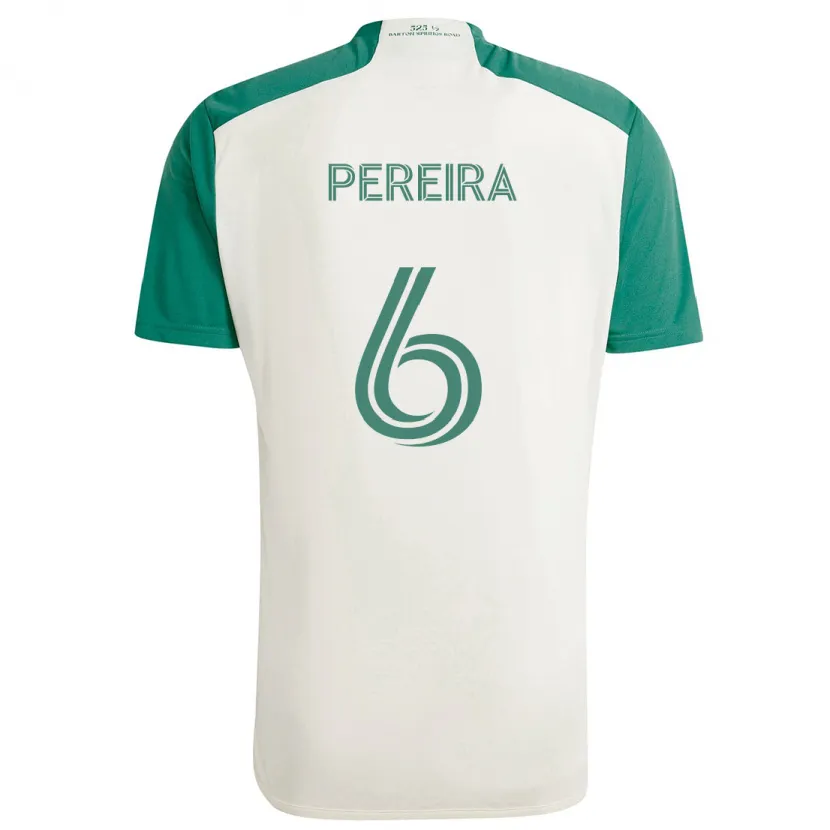 Danxen Herren Daniel Pereira #6 Braune Farben Grün Auswärtstrikot Trikot 2024/25 T-Shirt Schweiz