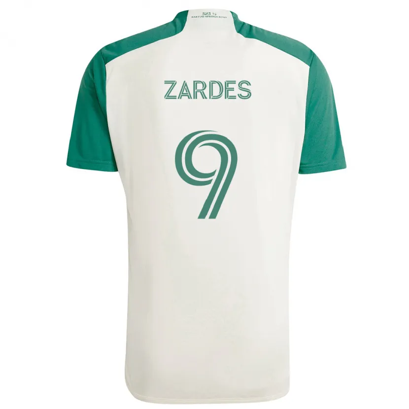 Danxen Herren Gyasi Zardes #9 Braune Farben Grün Auswärtstrikot Trikot 2024/25 T-Shirt Schweiz