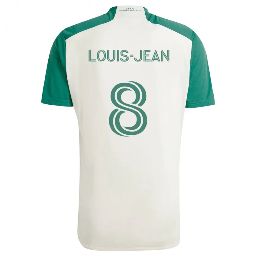 Danxen Herren Steeve Louis-Jean #8 Braune Farben Grün Auswärtstrikot Trikot 2024/25 T-Shirt Schweiz