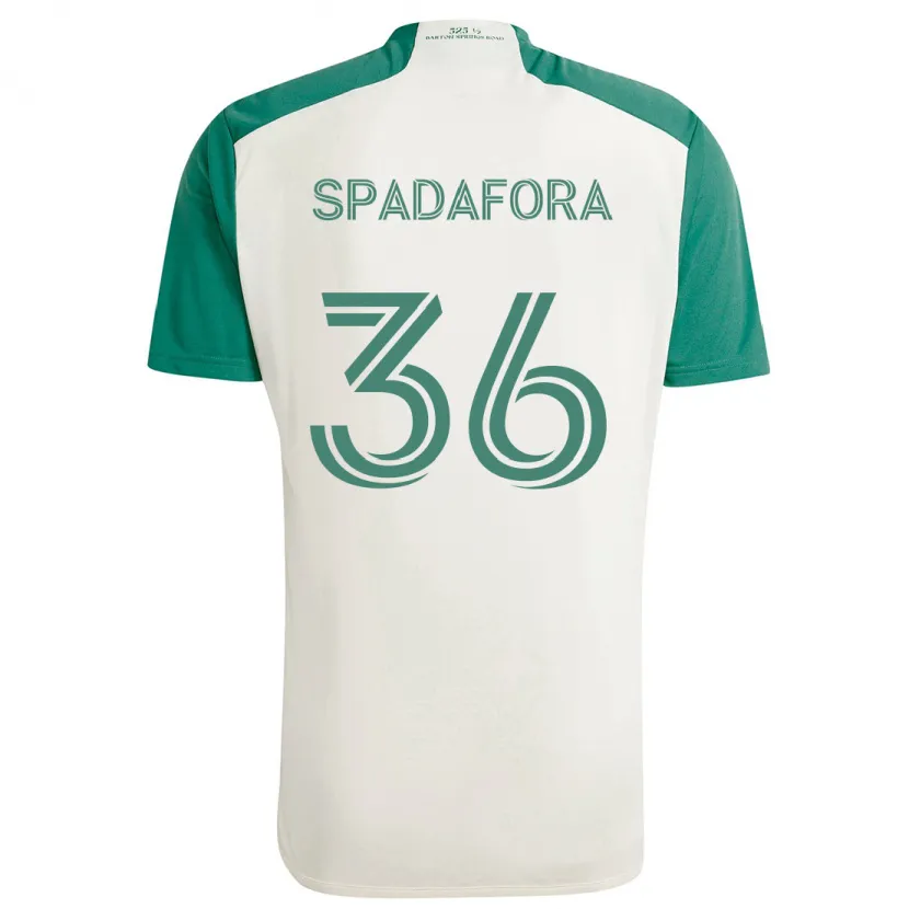 Danxen Herren Luke Spadafora #36 Braune Farben Grün Auswärtstrikot Trikot 2024/25 T-Shirt Schweiz