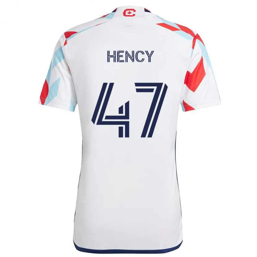 Danxen Herren Billy Hency #47 Weiß Rot Blau Auswärtstrikot Trikot 2024/25 T-Shirt Schweiz