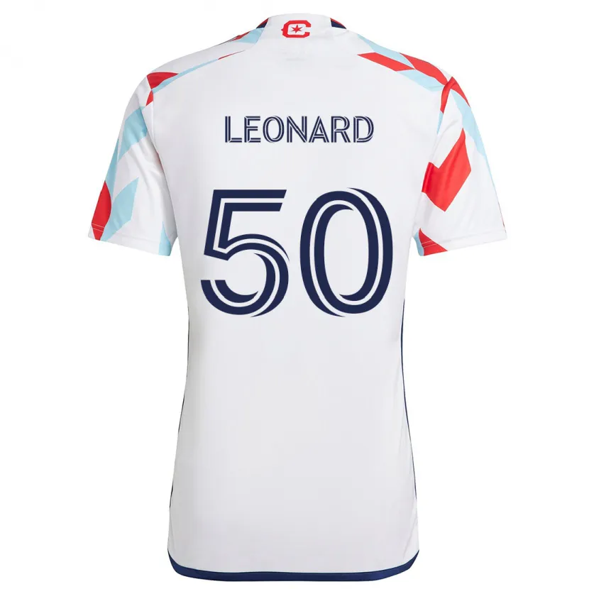 Danxen Herren Eric Leonard #50 Weiß Rot Blau Auswärtstrikot Trikot 2024/25 T-Shirt Schweiz