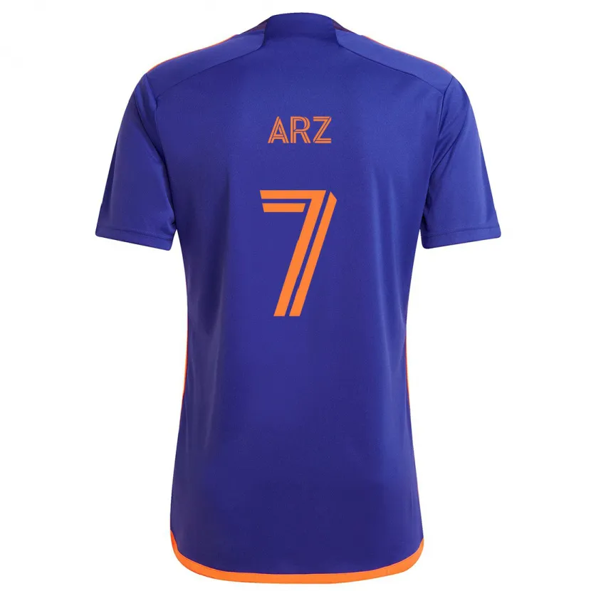 Danxen Herren Exon Arzú #7 Lila Orange Auswärtstrikot Trikot 2024/25 T-Shirt Schweiz