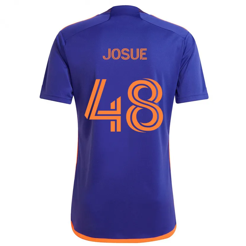 Danxen Herren Josué Souza #48 Lila Orange Auswärtstrikot Trikot 2024/25 T-Shirt Schweiz