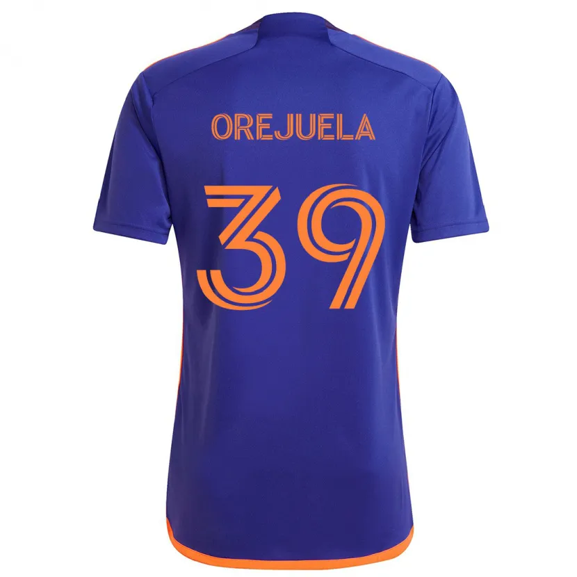 Danxen Herren Jesus Orejuela #39 Lila Orange Auswärtstrikot Trikot 2024/25 T-Shirt Schweiz