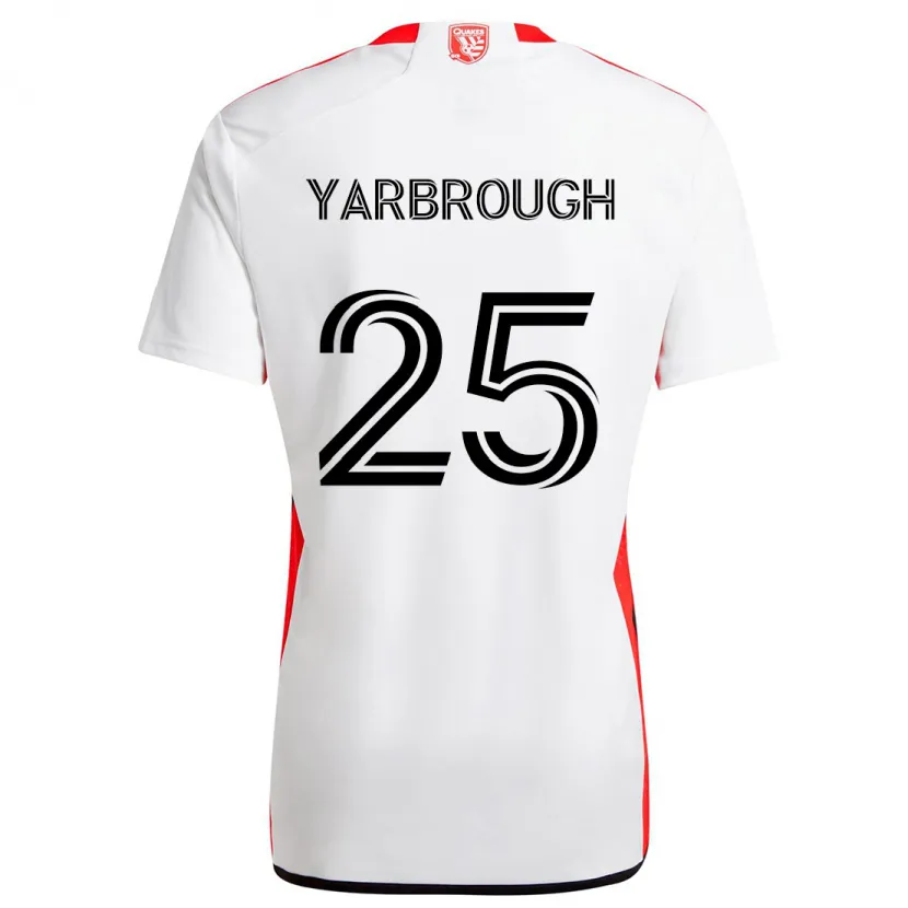 Danxen Herren William Yarbrough #25 Weiß Rot Auswärtstrikot Trikot 2024/25 T-Shirt Schweiz