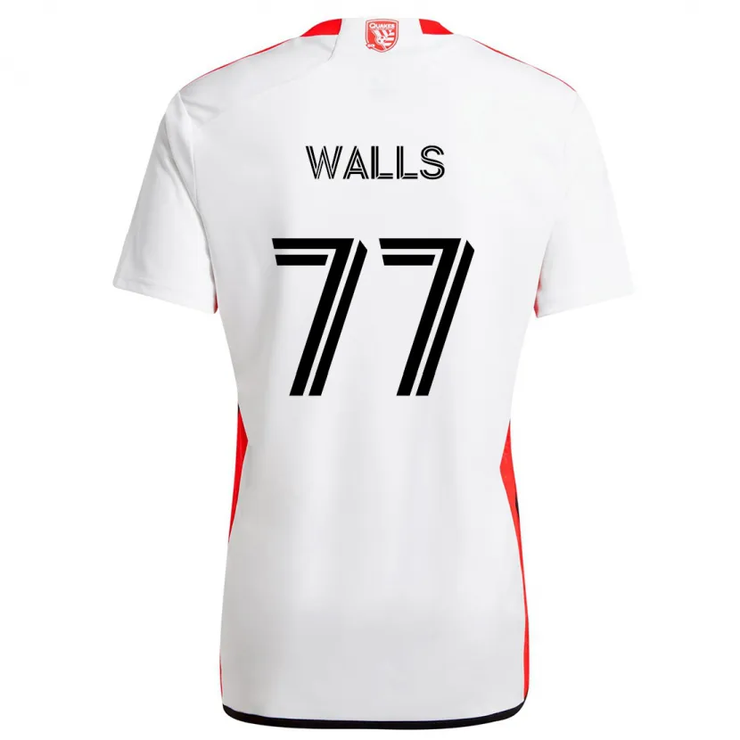 Danxen Herren Casey Walls #77 Weiß Rot Auswärtstrikot Trikot 2024/25 T-Shirt Schweiz