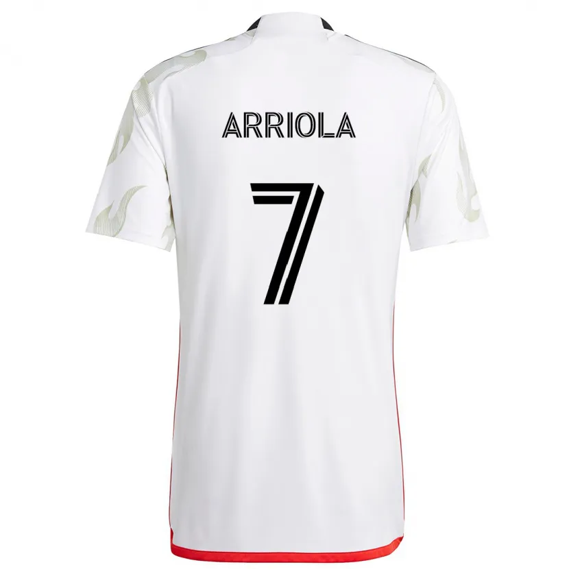 Danxen Herren Paul Arriola #7 Weiß Rot Schwarz Auswärtstrikot Trikot 2024/25 T-Shirt Schweiz