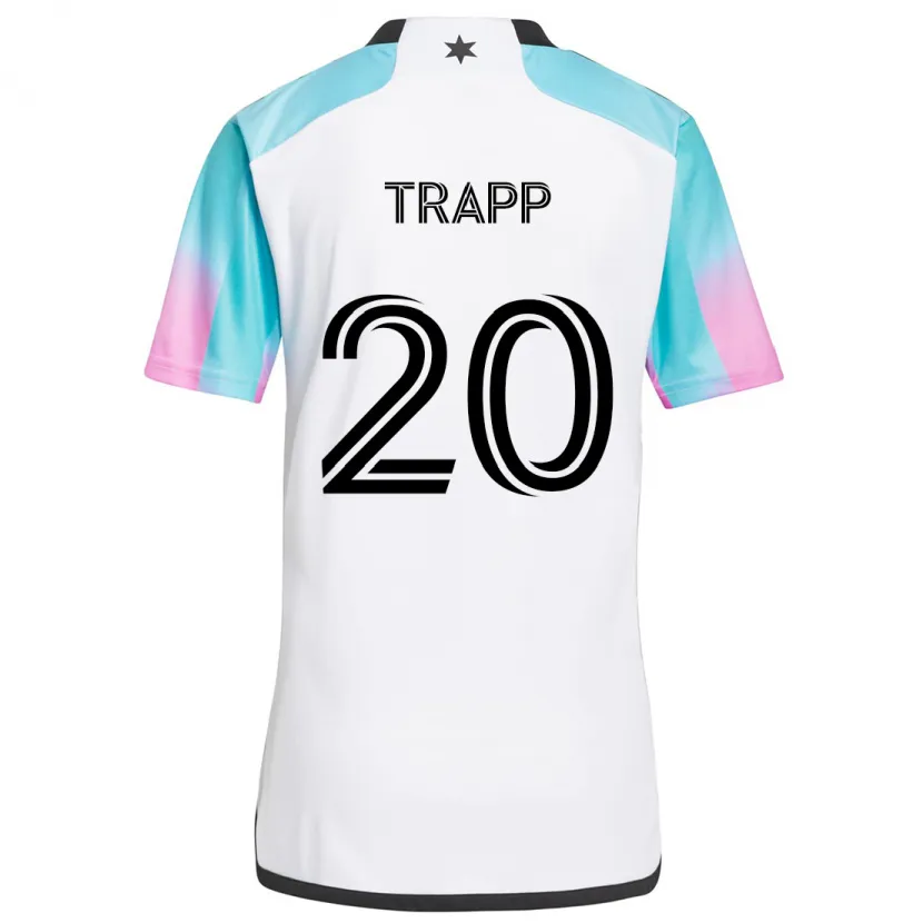 Danxen Herren Wil Trapp #20 Weiß Blau Schwarz Auswärtstrikot Trikot 2024/25 T-Shirt Schweiz