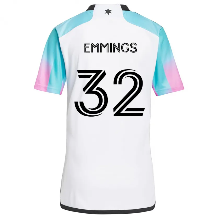 Danxen Herren Fred Emmings #32 Weiß Blau Schwarz Auswärtstrikot Trikot 2024/25 T-Shirt Schweiz