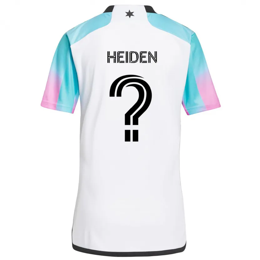 Danxen Herren Adam Heiden #0 Weiß Blau Schwarz Auswärtstrikot Trikot 2024/25 T-Shirt Schweiz