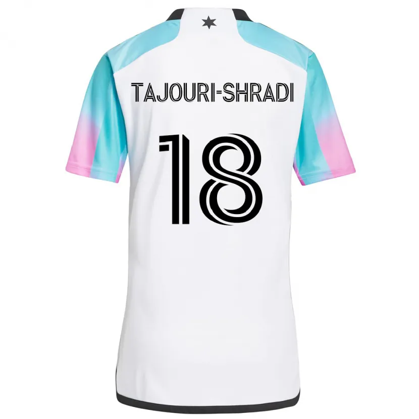 Danxen Herren Ismael Tajouri-Shradi #18 Weiß Blau Schwarz Auswärtstrikot Trikot 2024/25 T-Shirt Schweiz