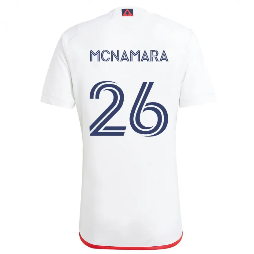 Danxen Herren Tommy Mcnamara #26 Weiß Rot Auswärtstrikot Trikot 2024/25 T-Shirt Schweiz