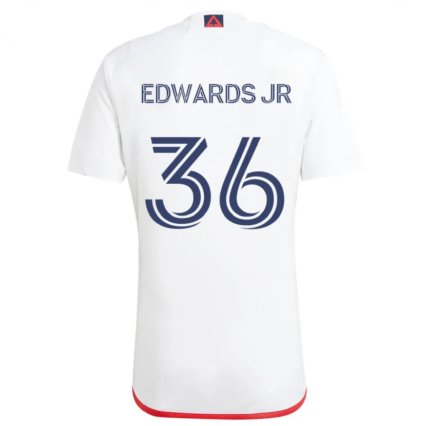 Danxen Herren Earl Edwards Jr. #36 Weiß Rot Auswärtstrikot Trikot 2024/25 T-Shirt Schweiz