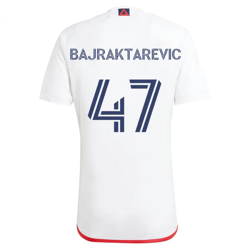 Danxen Herren Esmir Bajraktarević #47 Weiß Rot Auswärtstrikot Trikot 2024/25 T-Shirt Schweiz