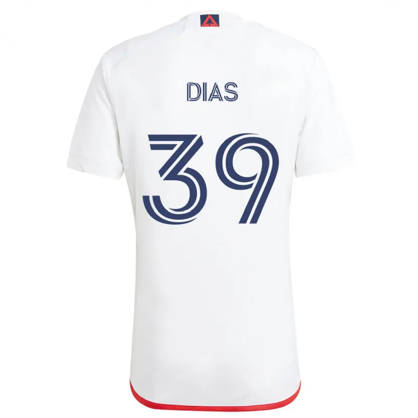 Danxen Herren Marcos Dias #39 Weiß Rot Auswärtstrikot Trikot 2024/25 T-Shirt Schweiz