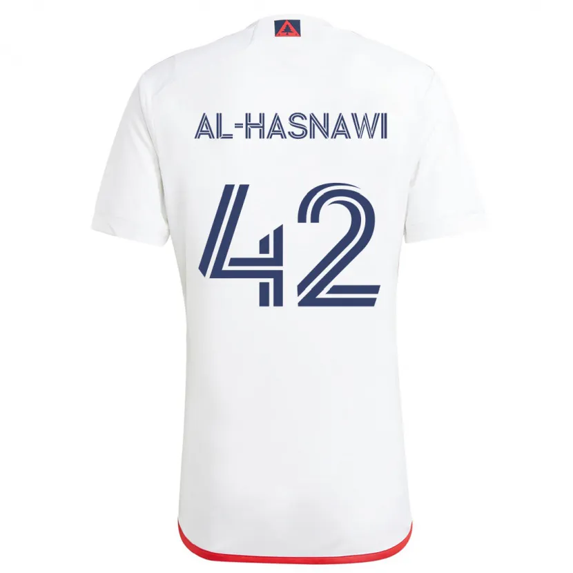 Danxen Herren Moshtaba Al-Hasnawi #42 Weiß Rot Auswärtstrikot Trikot 2024/25 T-Shirt Schweiz