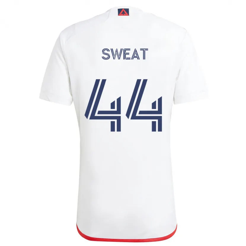 Danxen Herren Ben Sweat #44 Weiß Rot Auswärtstrikot Trikot 2024/25 T-Shirt Schweiz