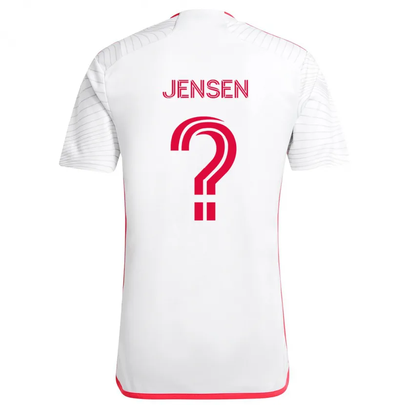 Danxen Herren Isak Jensen #0 Weiß Rot Auswärtstrikot Trikot 2024/25 T-Shirt Schweiz