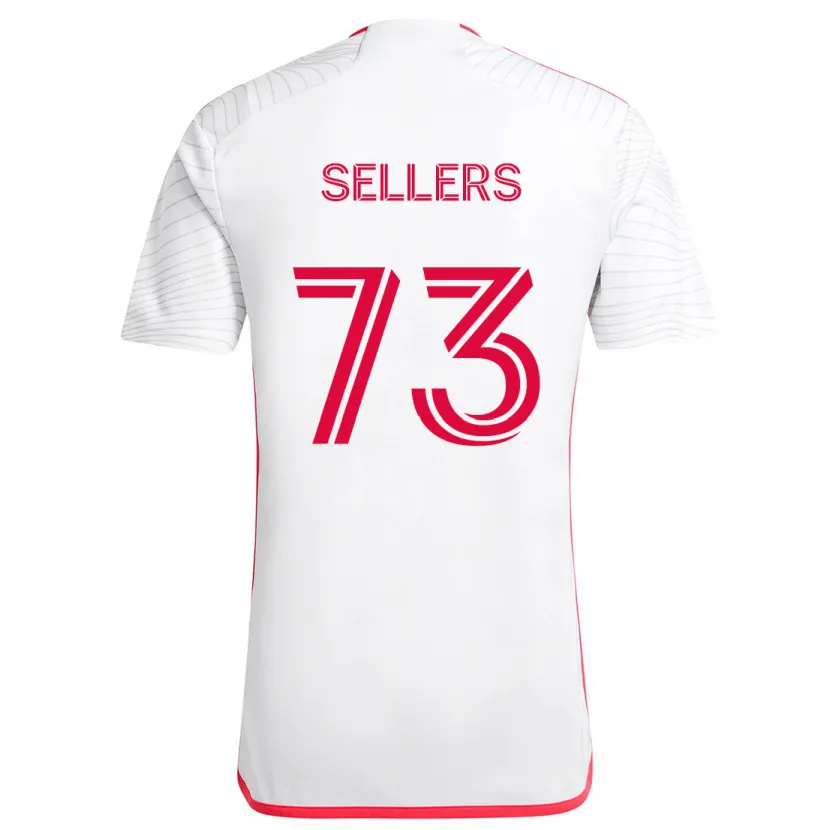 Danxen Herren Braydon Sellers #73 Weiß Rot Auswärtstrikot Trikot 2024/25 T-Shirt Schweiz