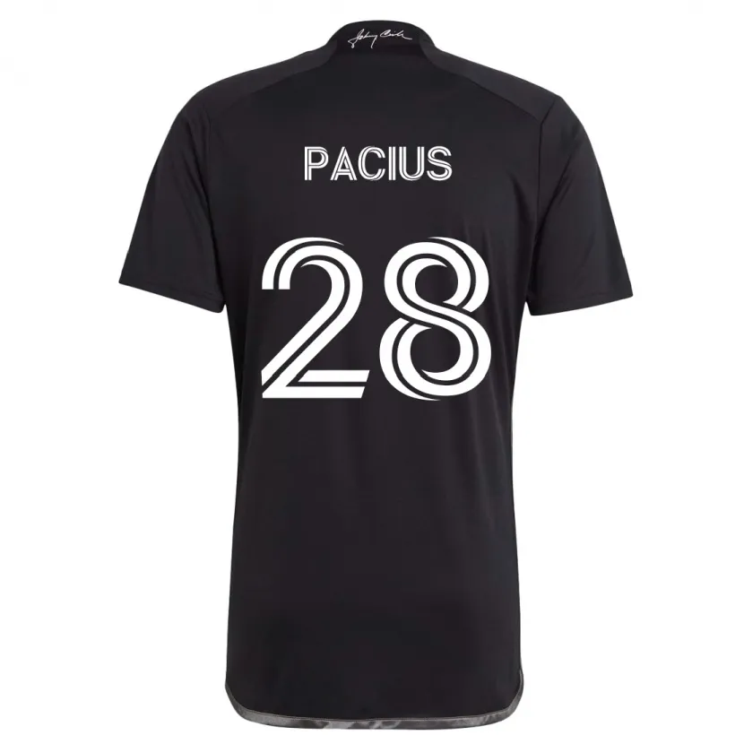 Danxen Herren Woobens Pacius #28 Schwarz Auswärtstrikot Trikot 2024/25 T-Shirt Schweiz