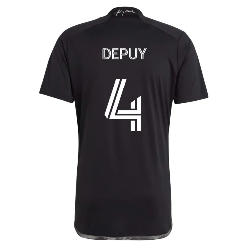 Danxen Herren Nick Depuy #4 Schwarz Auswärtstrikot Trikot 2024/25 T-Shirt Schweiz