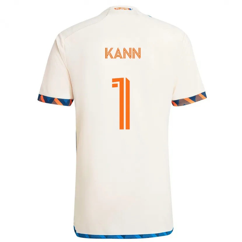 Danxen Herren Alec Kann #1 Weiß Orange Auswärtstrikot Trikot 2024/25 T-Shirt Schweiz