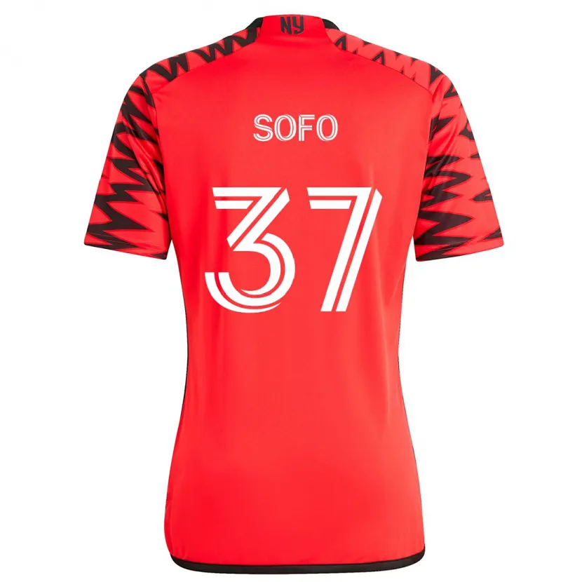 Danxen Herren Mohammed Sofo #37 Rot Schwarz Weiß Auswärtstrikot Trikot 2024/25 T-Shirt Schweiz