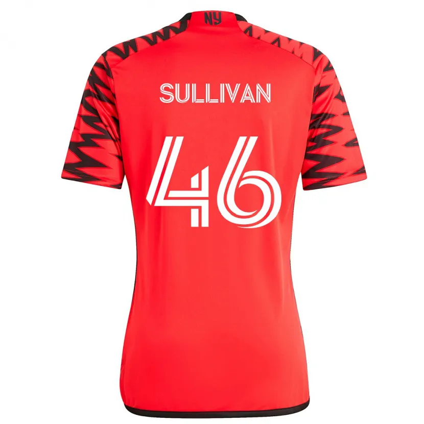 Danxen Herren Dylan Sullivan #46 Rot Schwarz Weiß Auswärtstrikot Trikot 2024/25 T-Shirt Schweiz