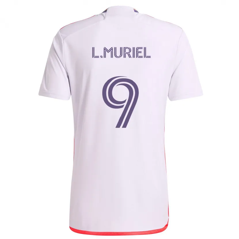 Danxen Herren Luis Muriel #9 Weiß Rot Lila Auswärtstrikot Trikot 2024/25 T-Shirt Schweiz