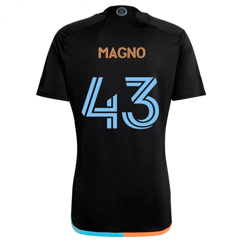 Danxen Herren Talles Magno #43 Schwarz Orange Blau Auswärtstrikot Trikot 2024/25 T-Shirt Schweiz