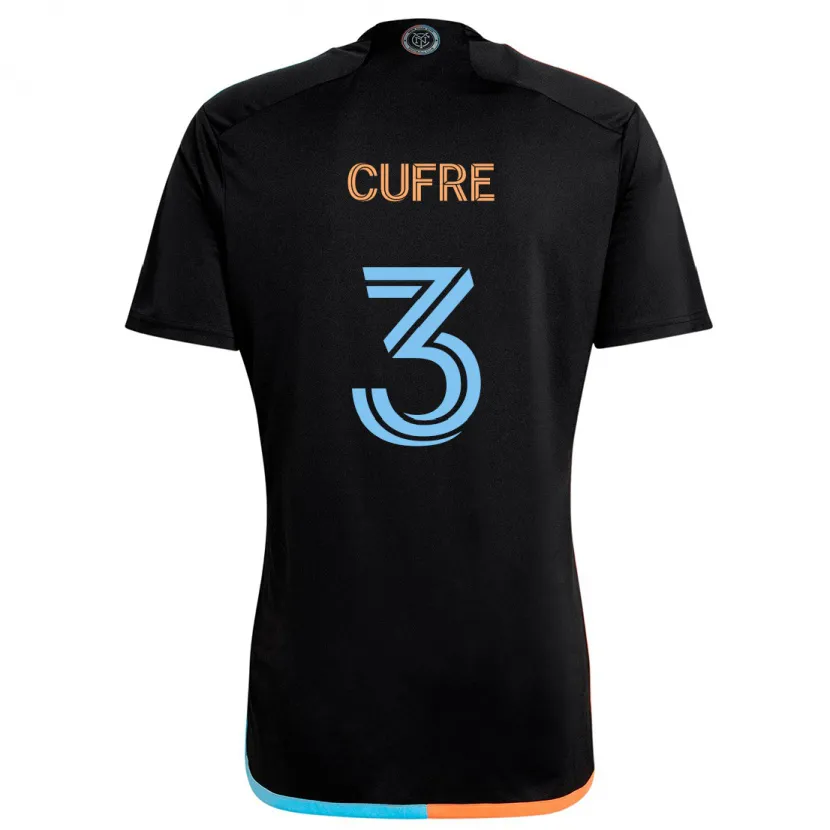 Danxen Herren Braian Cufré #3 Schwarz Orange Blau Auswärtstrikot Trikot 2024/25 T-Shirt Schweiz