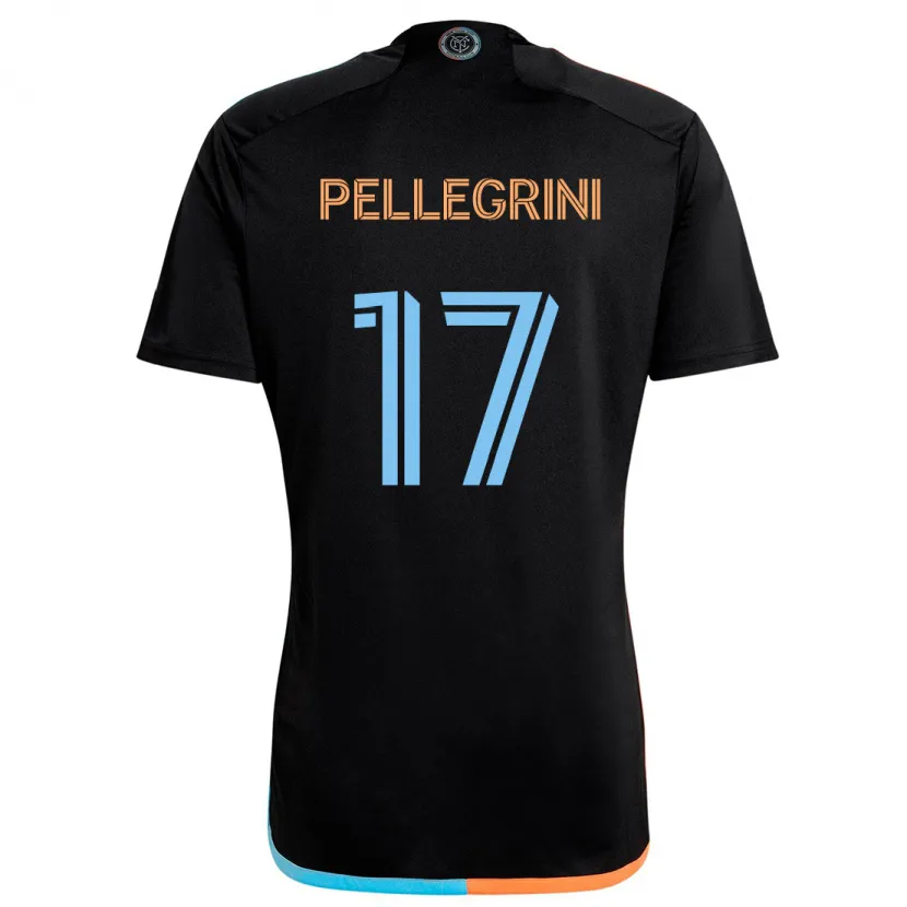 Danxen Herren Matías Pellegrini #17 Schwarz Orange Blau Auswärtstrikot Trikot 2024/25 T-Shirt Schweiz