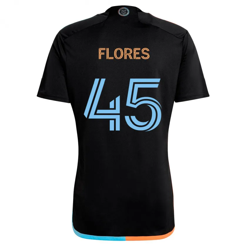 Danxen Herren Brian Flores #45 Schwarz Orange Blau Auswärtstrikot Trikot 2024/25 T-Shirt Schweiz