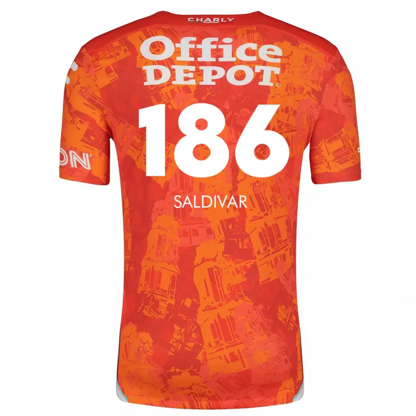 Danxen Herren José Saldívar #186 Orange Weiß Auswärtstrikot Trikot 2024/25 T-Shirt Schweiz