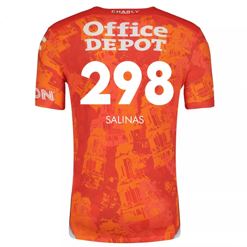 Danxen Herren Jesús Salinas #298 Orange Weiß Auswärtstrikot Trikot 2024/25 T-Shirt Schweiz