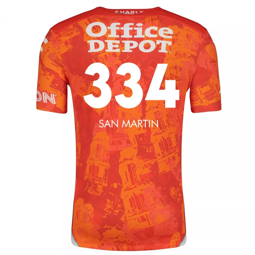 Danxen Herren Uziel San Martín #334 Orange Weiß Auswärtstrikot Trikot 2024/25 T-Shirt Schweiz