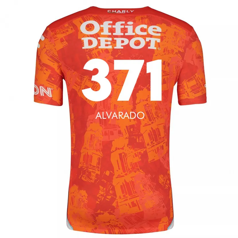 Danxen Herren Brandon Alvarado #371 Orange Weiß Auswärtstrikot Trikot 2024/25 T-Shirt Schweiz