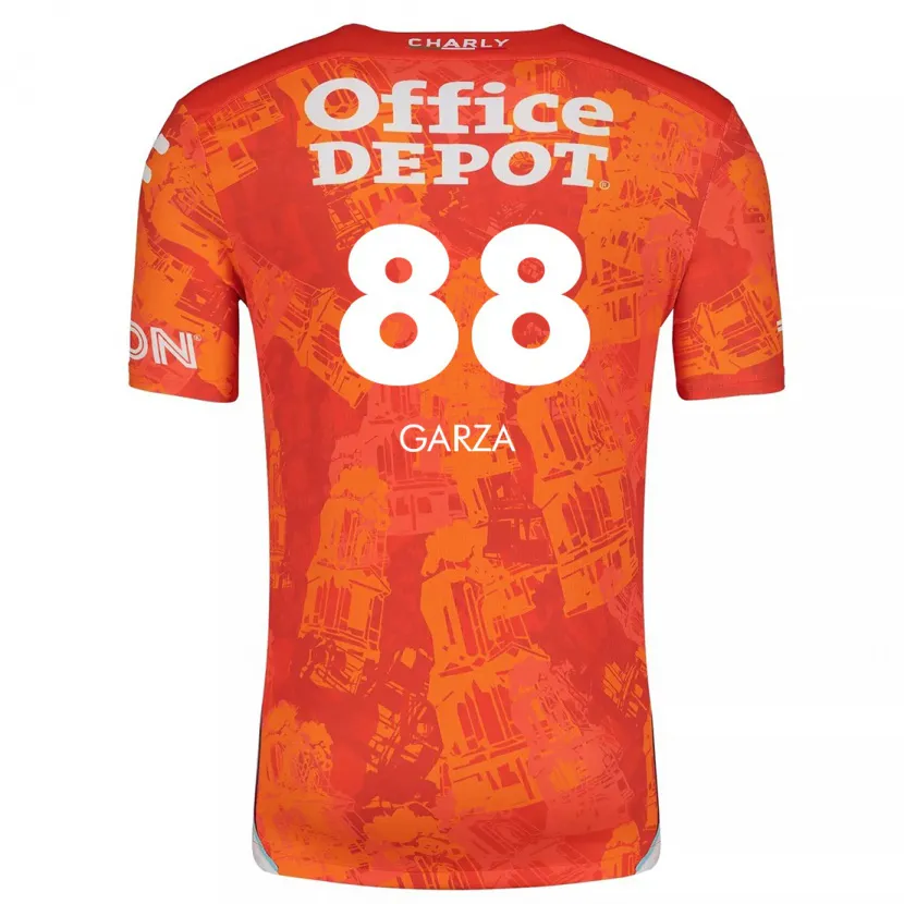 Danxen Herren Adrián Garza #88 Orange Weiß Auswärtstrikot Trikot 2024/25 T-Shirt Schweiz