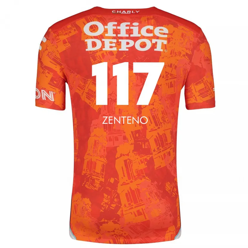 Danxen Herren Gustavo Zenteno #117 Orange Weiß Auswärtstrikot Trikot 2024/25 T-Shirt Schweiz