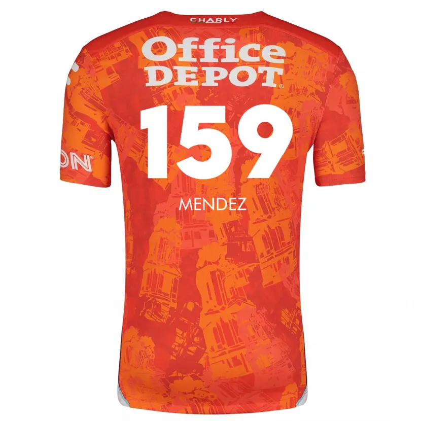 Danxen Herren Daniel Méndez #159 Orange Weiß Auswärtstrikot Trikot 2024/25 T-Shirt Schweiz