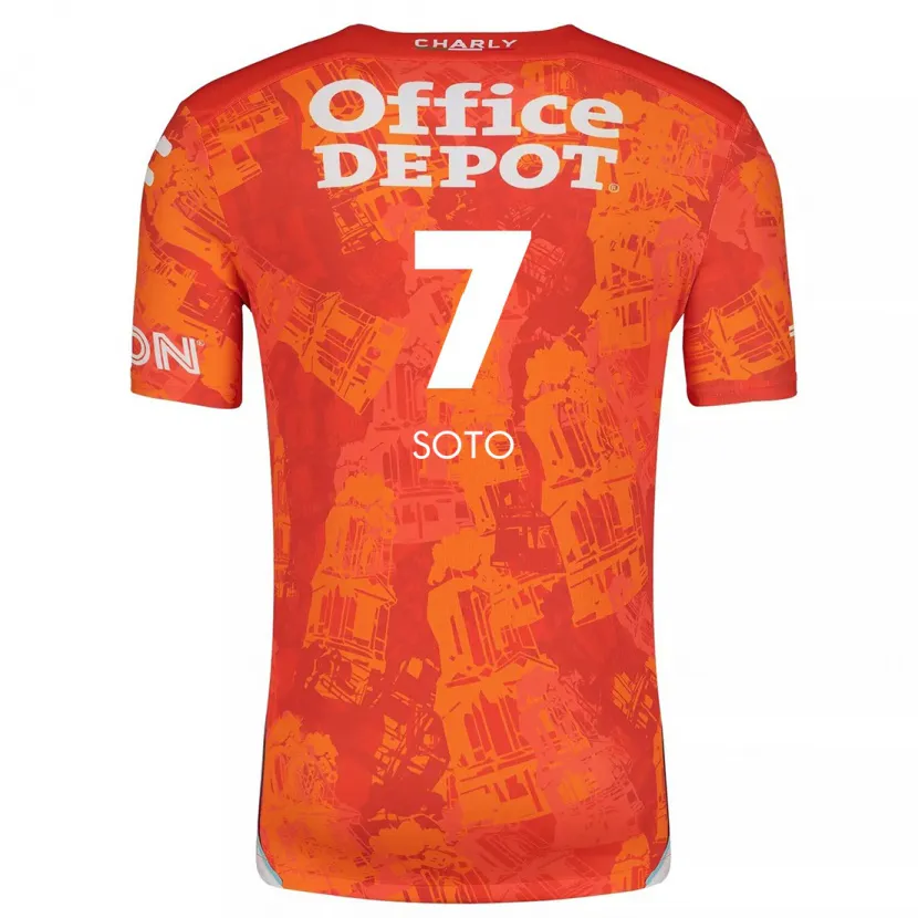 Danxen Herren Alice Soto #7 Orange Weiß Auswärtstrikot Trikot 2024/25 T-Shirt Schweiz