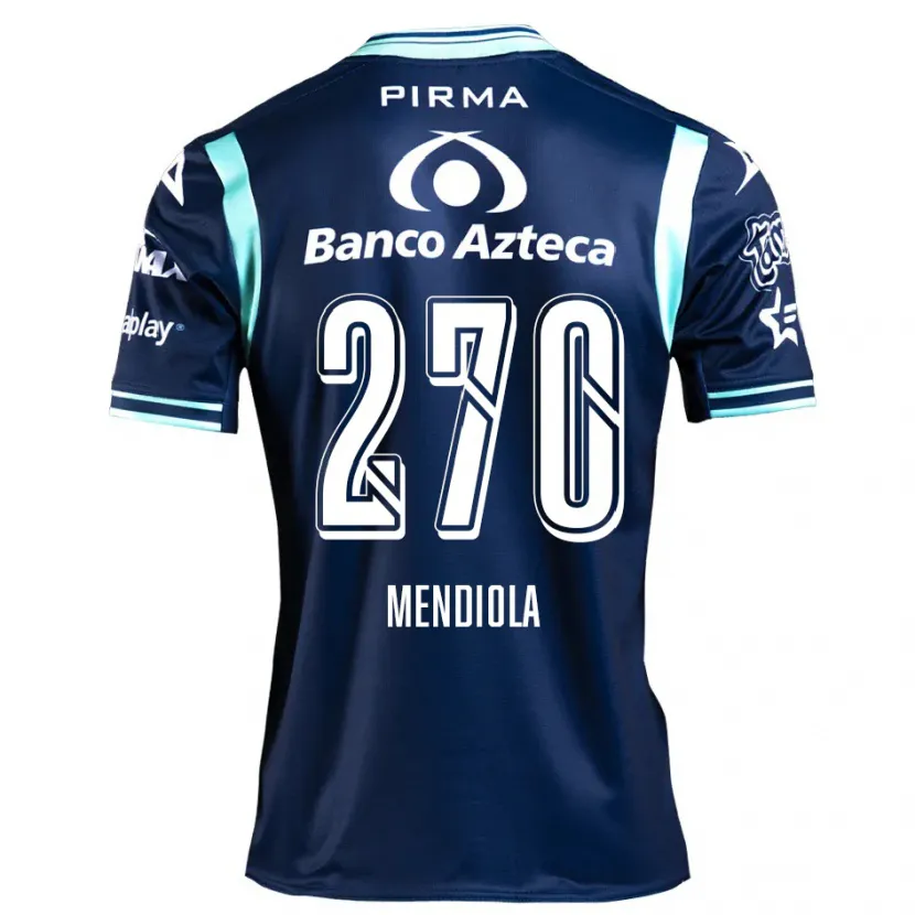 Danxen Herren Carlos Mendiola #270 Navy Blau Auswärtstrikot Trikot 2024/25 T-Shirt Schweiz