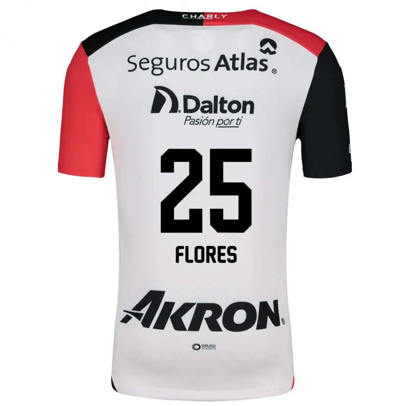 Danxen Herren Leonardo Flores #25 Weiß Rot Schwarz Auswärtstrikot Trikot 2024/25 T-Shirt Schweiz