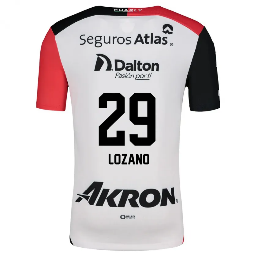 Danxen Herren Brian Lozano #29 Weiß Rot Schwarz Auswärtstrikot Trikot 2024/25 T-Shirt Schweiz