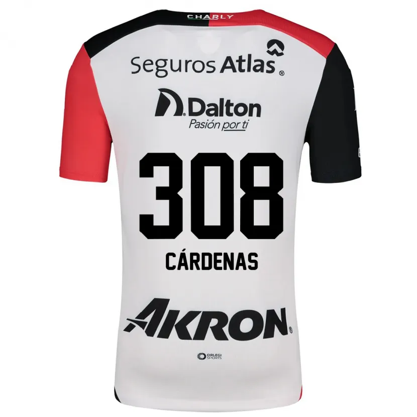 Danxen Herren Rodrigo Cárdenas #308 Weiß Rot Schwarz Auswärtstrikot Trikot 2024/25 T-Shirt Schweiz