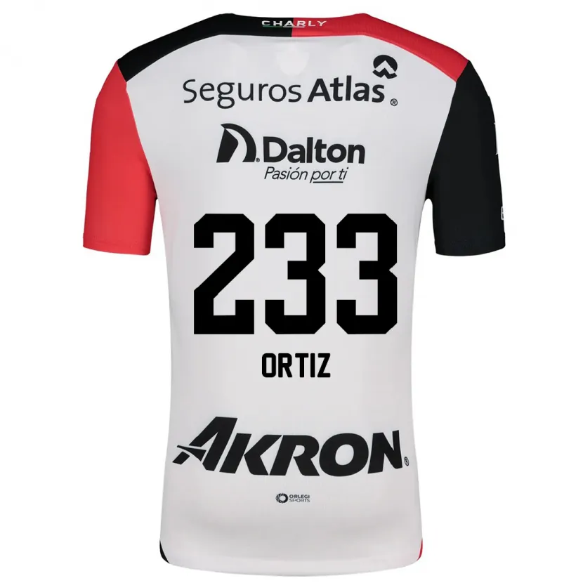 Danxen Herren Brandon Ortiz #233 Weiß Rot Schwarz Auswärtstrikot Trikot 2024/25 T-Shirt Schweiz